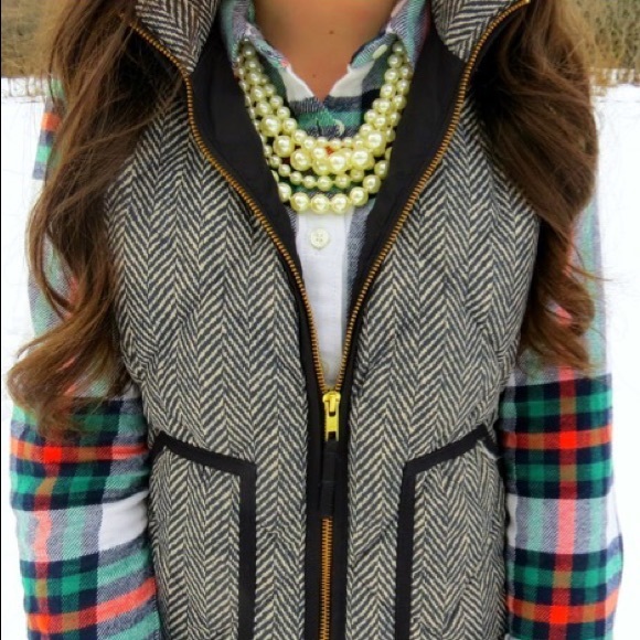J. Crew Herringbone Excursion Vest - Picture 3 of 7